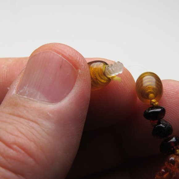 Authentic Amber Teething Unisex Necklace 12.5" Infant/Baby Premium Quality - Picture 4 of 4